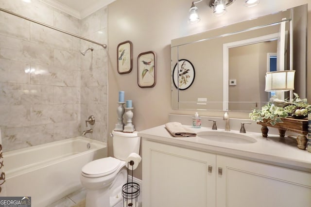 156 Hannah Dr, Jesup, GA 31546 - bathroom featuring vanity,  shower combination, and tile patterned floors