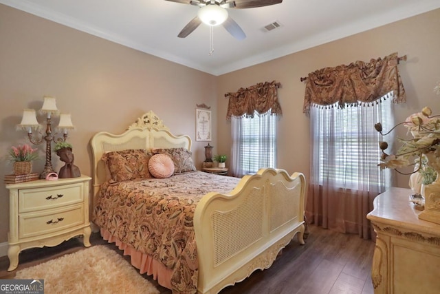 156 Hannah Dr, Jesup, GA 31546 - bedroom with light wood finished floors and ceiling fan