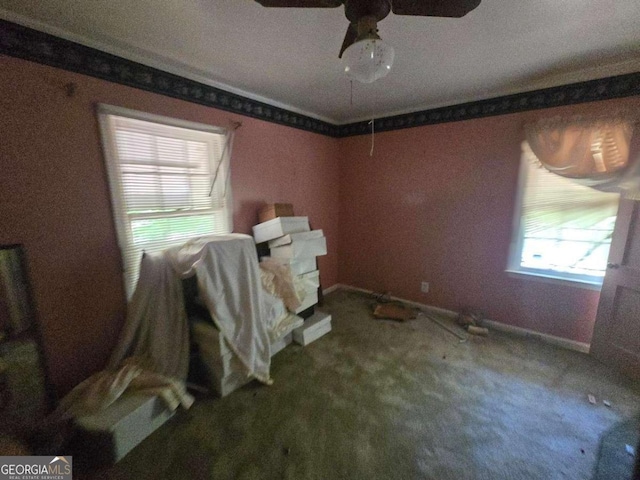 25 Candler Rd SE, Atlanta, GA 30317 - bedroom with carpet, baseboards, and a ceiling fan