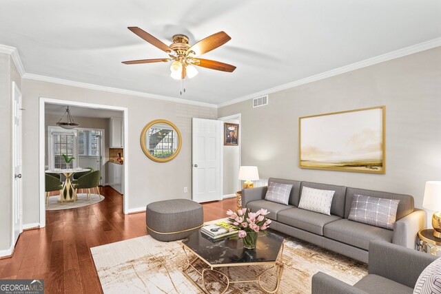 1101 Collier Rd NW Unit K2, Atlanta, GA 30318 - spare room featuring wood finished floors, ornamental molding, ceiling fan, and baseboards