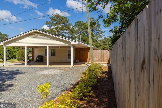 675 Mountain View Dr, Thomaston, GA 30286 - view of home's exterior featuring an attached carport