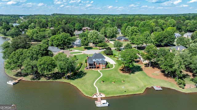 150 Bay Dr, Newnan, GA 30263 - view of property location featuring a large body of water and a heavily wooded area