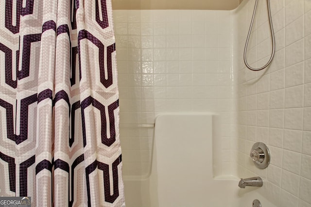 150 Bay Dr, Newnan, GA 30263 - bathroom with shower / bath combo with shower curtain
