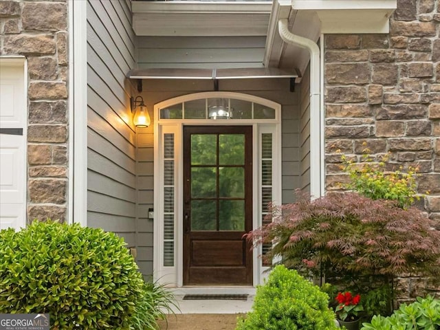 613 Wiley Ct, Canton, GA 30115 - view of exterior entry with stone siding