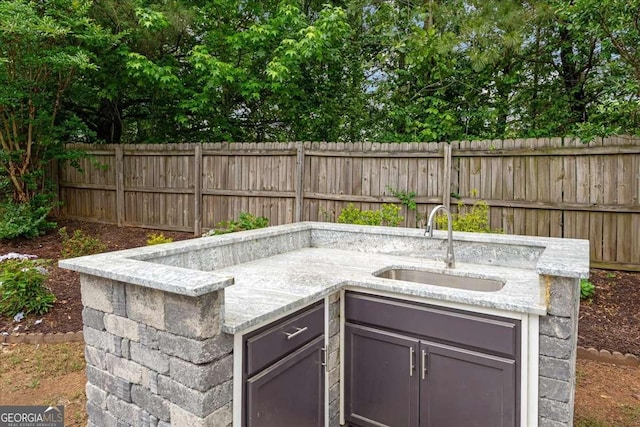 613 Wiley Ct, Canton, GA 30115 - view of patio / terrace featuring a sink and exterior kitchen