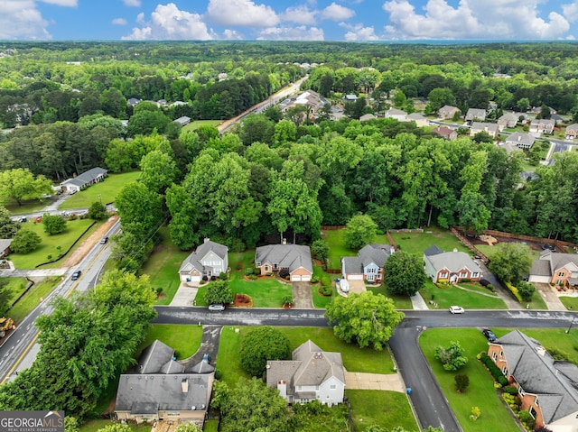2910 Waverly Place Dr, Dacula, GA 30019 - aerial perspective of suburban area featuring a forest