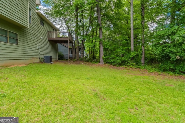 6015 Sumit Ct NW, Kennesaw, GA 30152 - view of green lawn featuring a deck