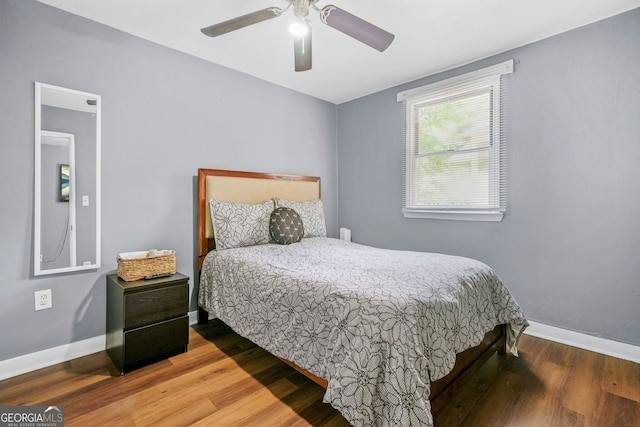 210 Estoria St SE, Atlanta, GA 30316 - bedroom with wood finished floors and ceiling fan