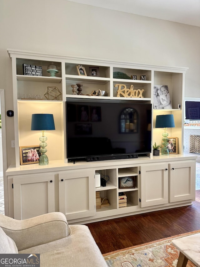 34 Pine Grove Rd, Cartersville, GA 30120 - living room featuring dark wood-style floors