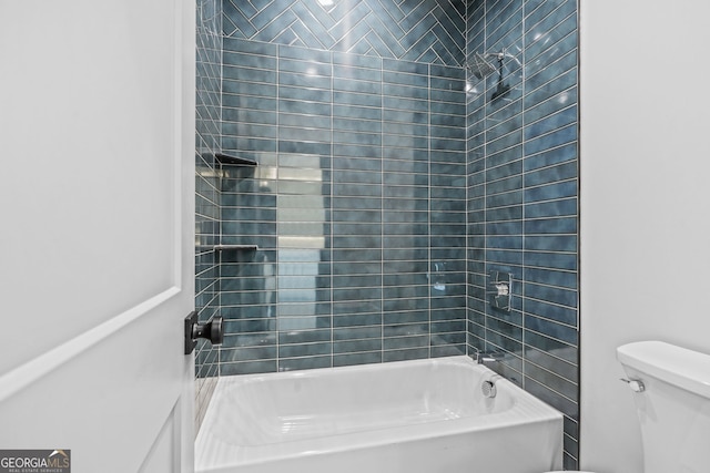 3378 Bachelor St, Atlanta, GA 30344 - bathroom featuring toilet and shower / bath combination