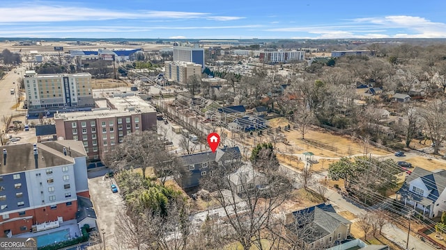 3378 Bachelor St, Atlanta, GA 30344 - aerial overview of property's location featuring nearby urban area