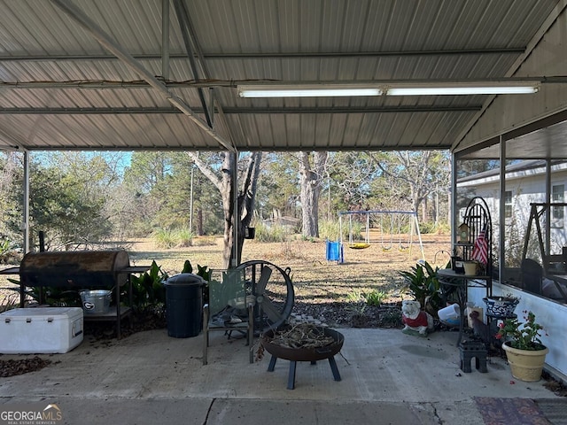 194 Lower Brookfield Rd, Tifton, GA 31794 - view of patio / terrace featuring a fire pit