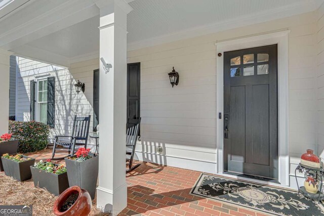 2189 Bessbrook Sq, Statham, GA 30666 - view of exterior entry featuring a porch