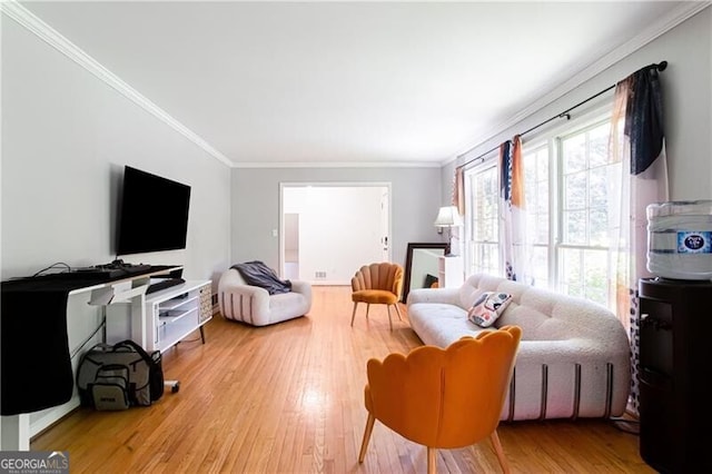 2620 Clairmont Rd, Atlanta, GA 30329 - living area featuring crown molding and wood finished floors