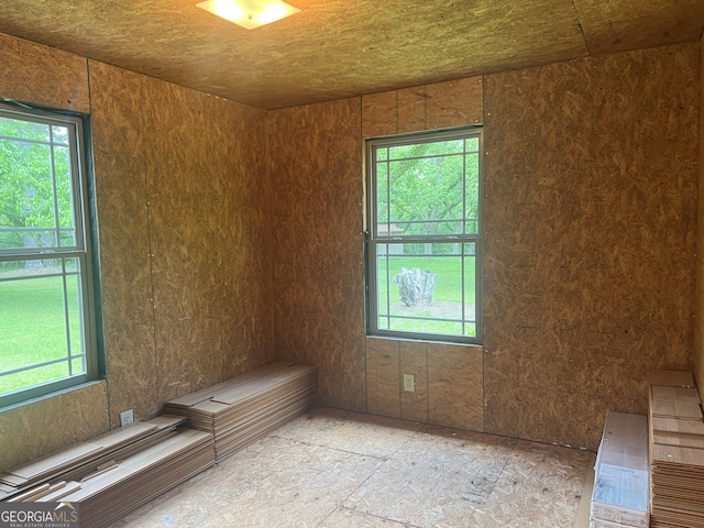 empty room featuring healthy amount of natural light