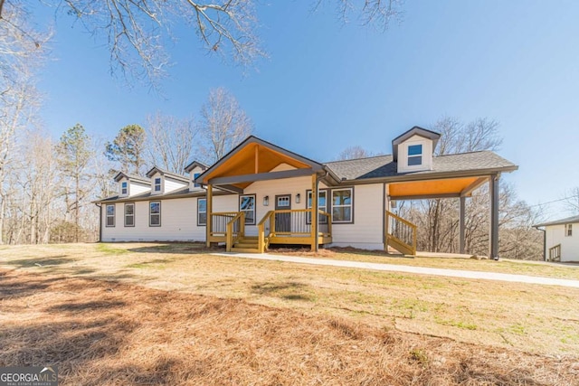 2741 Pierce Rd, Gainesville, GA 30507 - view of front of house featuring a porch and a front lawn