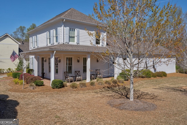 2970 Greenleffe Dr, Statham, GA 30666 - country-style home featuring a porch and a shingled roof