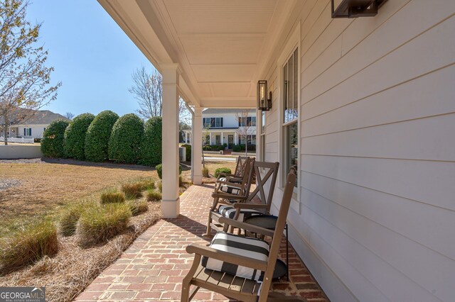 2970 Greenleffe Dr, Statham, GA 30666 - view of patio with covered porch