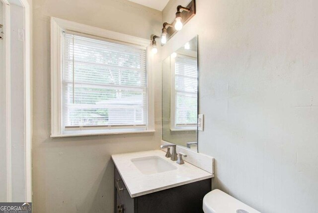 2564 Riggs Dr, East Point, GA 30344 - bathroom featuring vanity and toilet