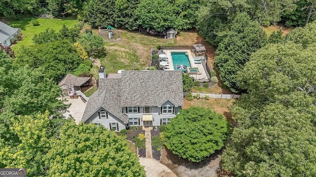 4135 Creekwood Dr, Cumming, GA 30041 - view of subject property with a pool area