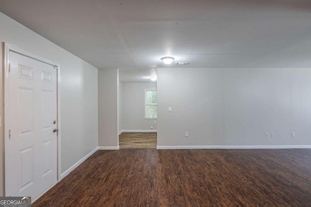 1808 Arkose Dr SE, Atlanta, GA 30316 - empty room featuring dark wood-style flooring and baseboards