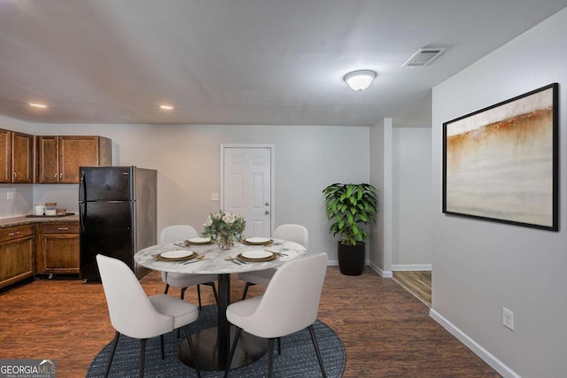 1808 Arkose Dr SE, Atlanta, GA 30316 - dining room featuring baseboards, dark wood finished floors, and recessed lighting