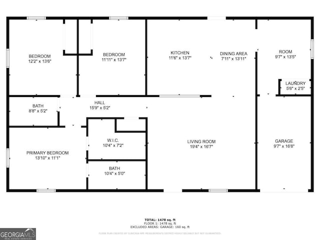 1808 Arkose Dr SE, Atlanta, GA 30316 - room layout