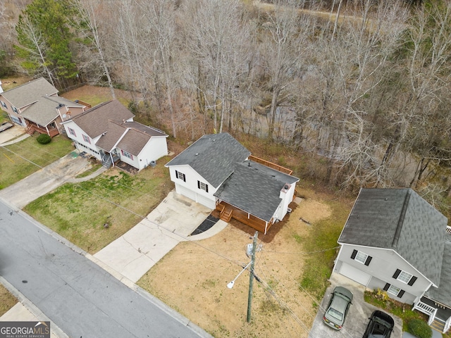 aerial view of property and surrounding area