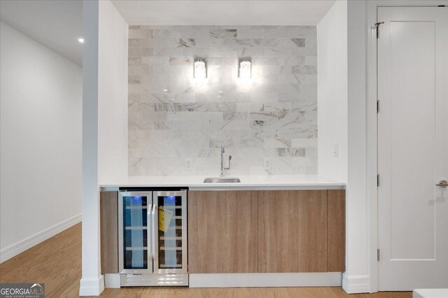 867 Peachtree St NE Unit 202, Atlanta, GA 30308 - kitchen featuring stainless steel built in refrigerator, modern cabinets, a sink, and recessed lighting