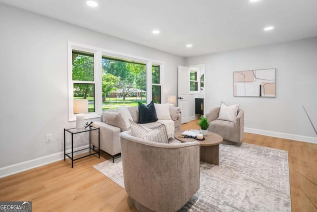 2781 Long Way, Decatur, GA 30032 - living room with recessed lighting, baseboards, and light wood finished floors