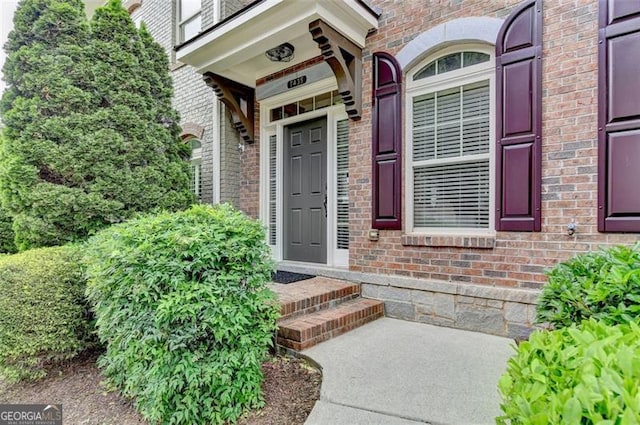 7435 Jamestown Dr, Alpharetta, GA 30005 - entrance to property with brick siding