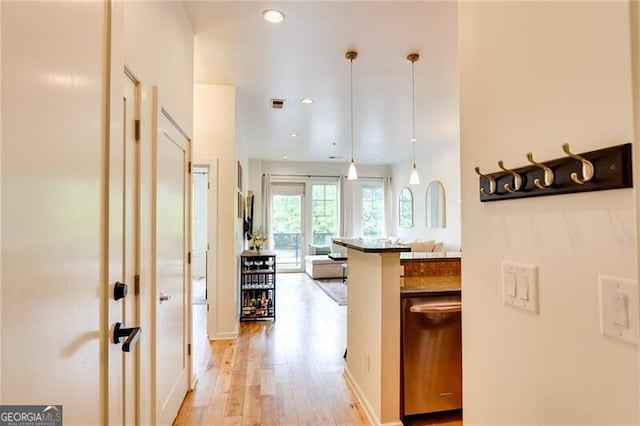 1430 Dresden Dr NE Unit 225, Atlanta, GA 30319 - hallway with light wood finished floors and recessed lighting