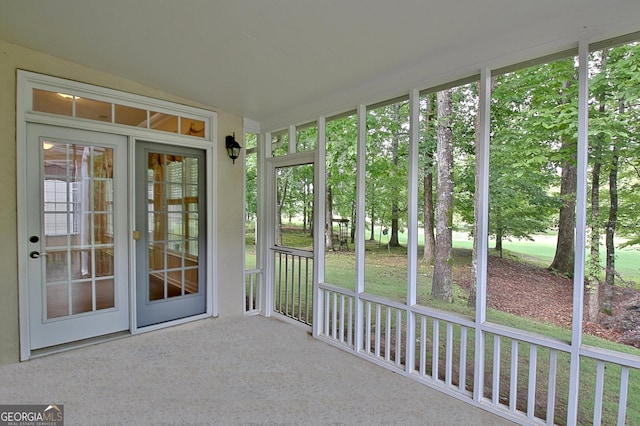 44 Arbor Way, Newnan, GA 30265 - unfurnished sunroom with plenty of natural light and carpet