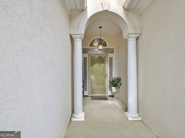 44 Arbor Way, Newnan, GA 30265 - view of exterior entry featuring stucco siding