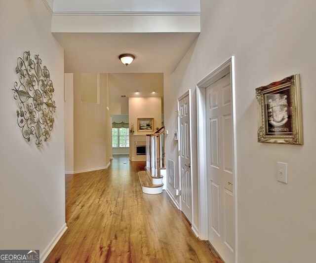 44 Arbor Way, Newnan, GA 30265 - hall with wood finished floors and baseboards