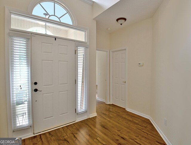44 Arbor Way, Newnan, GA 30265 - entryway with wood finished floors and baseboards