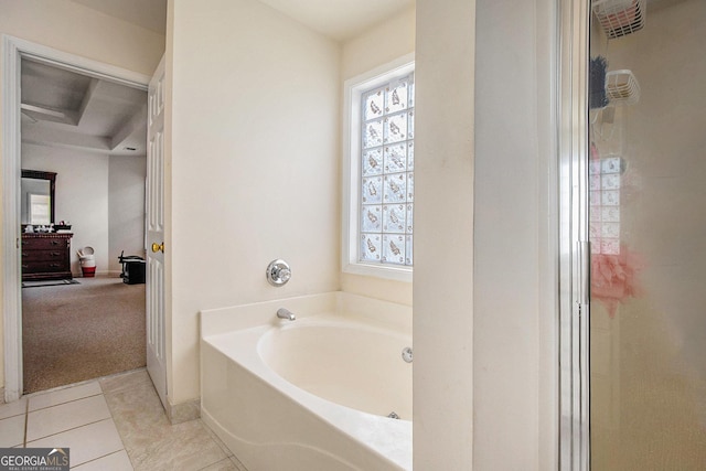 2770 Nautical Way, Villa Rica, GA 30180 - full bath with a garden tub and tile patterned flooring