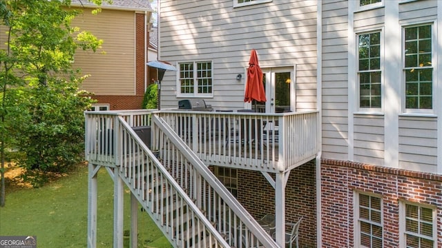 7049 Bennington Ln, Cumming, GA 30041 - deck featuring stairway