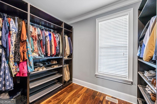 236 Woodland Trail Rd, Cochran, GA 31014 - spacious closet featuring wood finished floors
