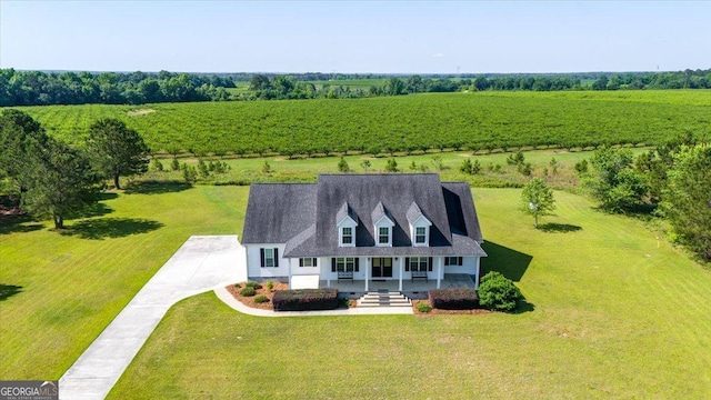 236 Woodland Trail Rd, Cochran, GA 31014 - aerial view of sparsely populated area featuring rows of crops