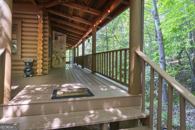 451 Pinecrest Rd, Sautee Nacoochee, GA 30571 - view of wooden deck