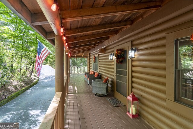 451 Pinecrest Rd, Sautee Nacoochee, GA 30571 - view of wooden deck