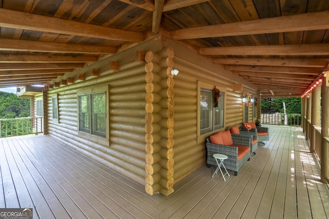 451 Pinecrest Rd, Sautee Nacoochee, GA 30571 - deck featuring a porch