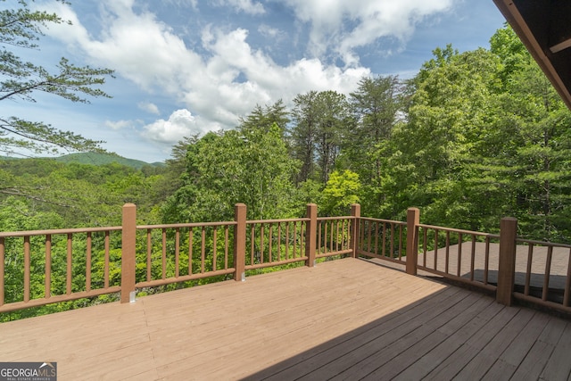 451 Pinecrest Rd, Sautee Nacoochee, GA 30571 - wooden terrace with a forest view