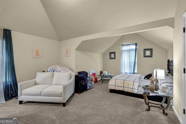 4581 Sagebrush Ct, Snellville, GA 30039 - carpeted bedroom with lofted ceiling