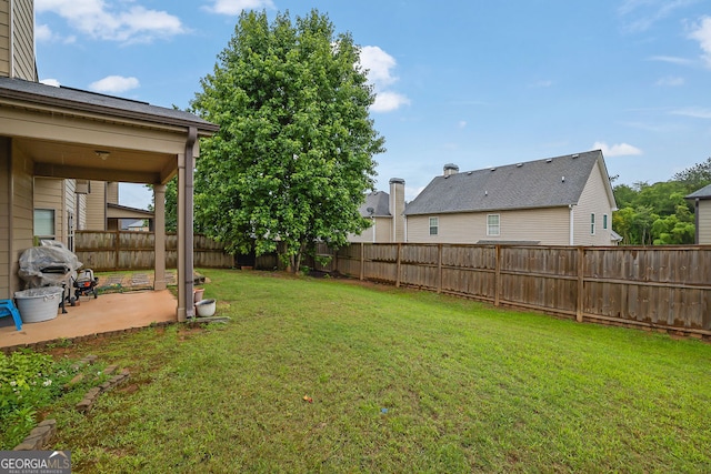 4581 Sagebrush Ct, Snellville, GA 30039 - fenced backyard with a patio