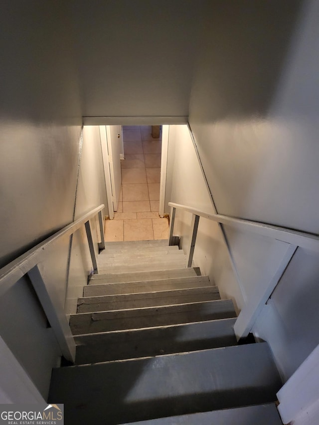 957 Astor Ave, Forest Park, GA 30297 - staircase with tile patterned flooring