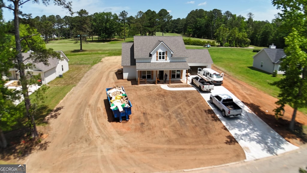 1573 Cabin Creek Trl, Griffin, GA 30223 - view from above of property with a tree filled landscape