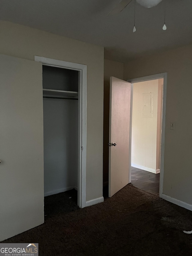 908 Crestwood Ter, Warner Robins, GA 31088 - unfurnished bedroom featuring carpet, baseboards, and a closet
