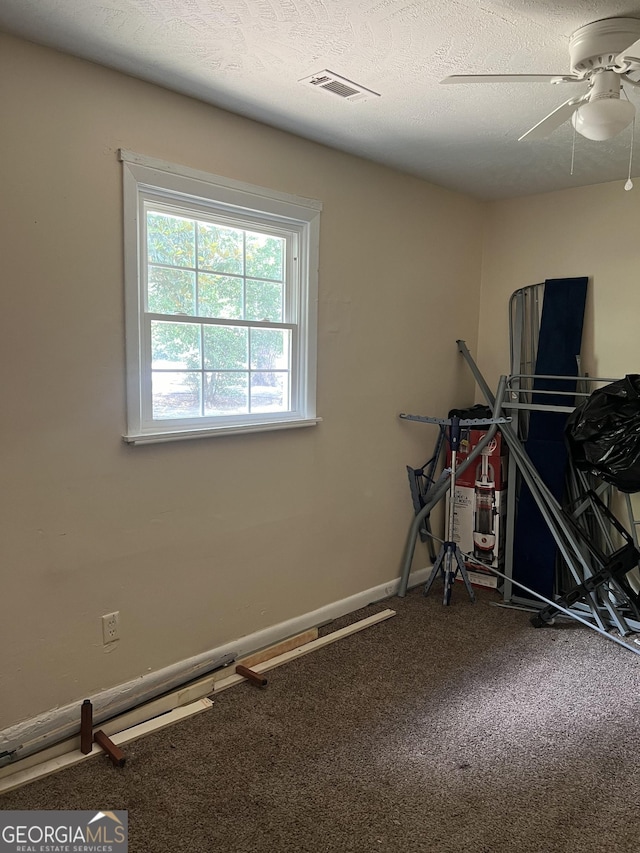 908 Crestwood Ter, Warner Robins, GA 31088 - unfurnished room with carpet and a ceiling fan